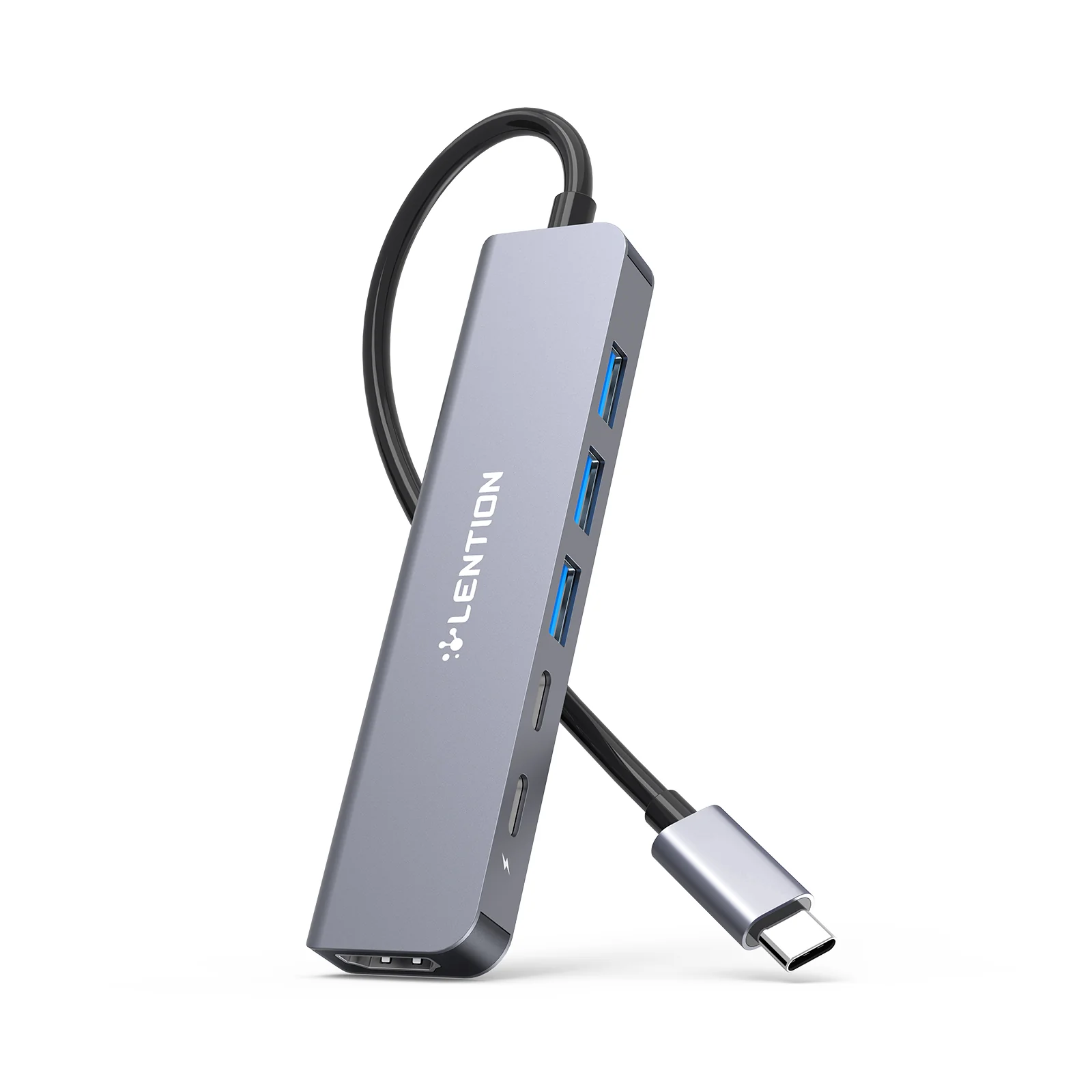 Bộ chuyển đổi USB-C 6 trong 1 Lention CE35sH