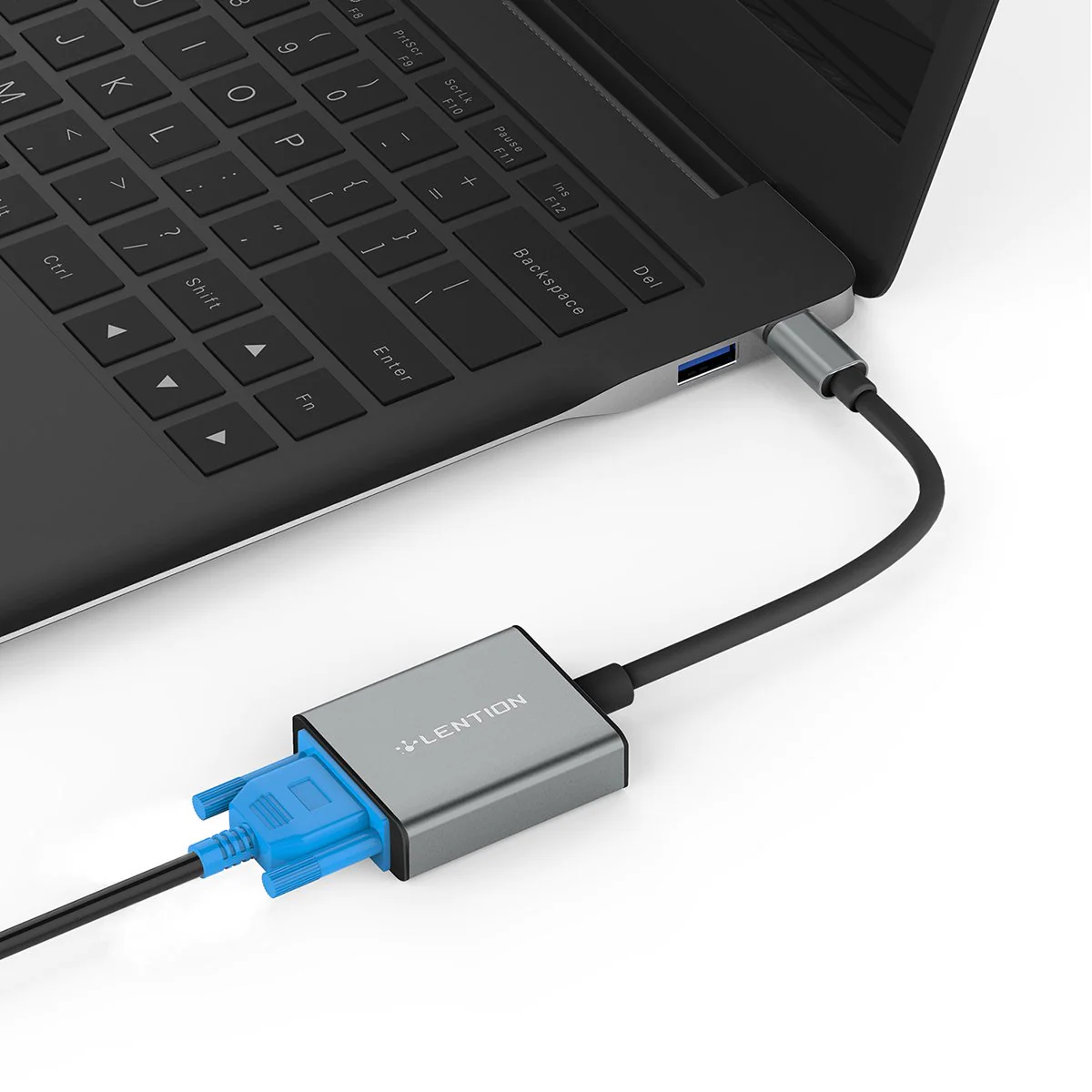 Bộ chuyển đổi USB-C sang VGA Lention CU108V