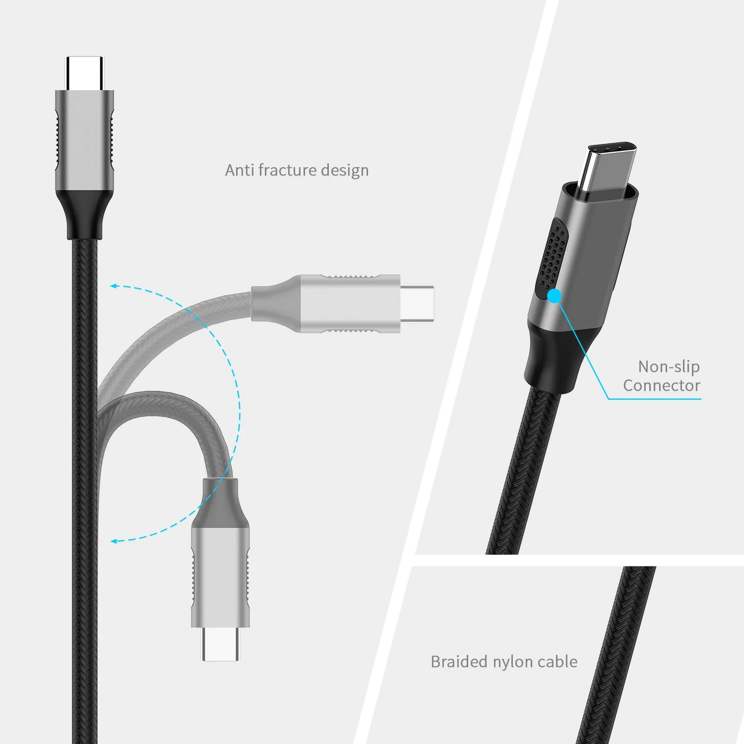 Cáp chuyển đổi Lention CU707H USB-C sang HDMI (4K60Hz) dài 1.8m