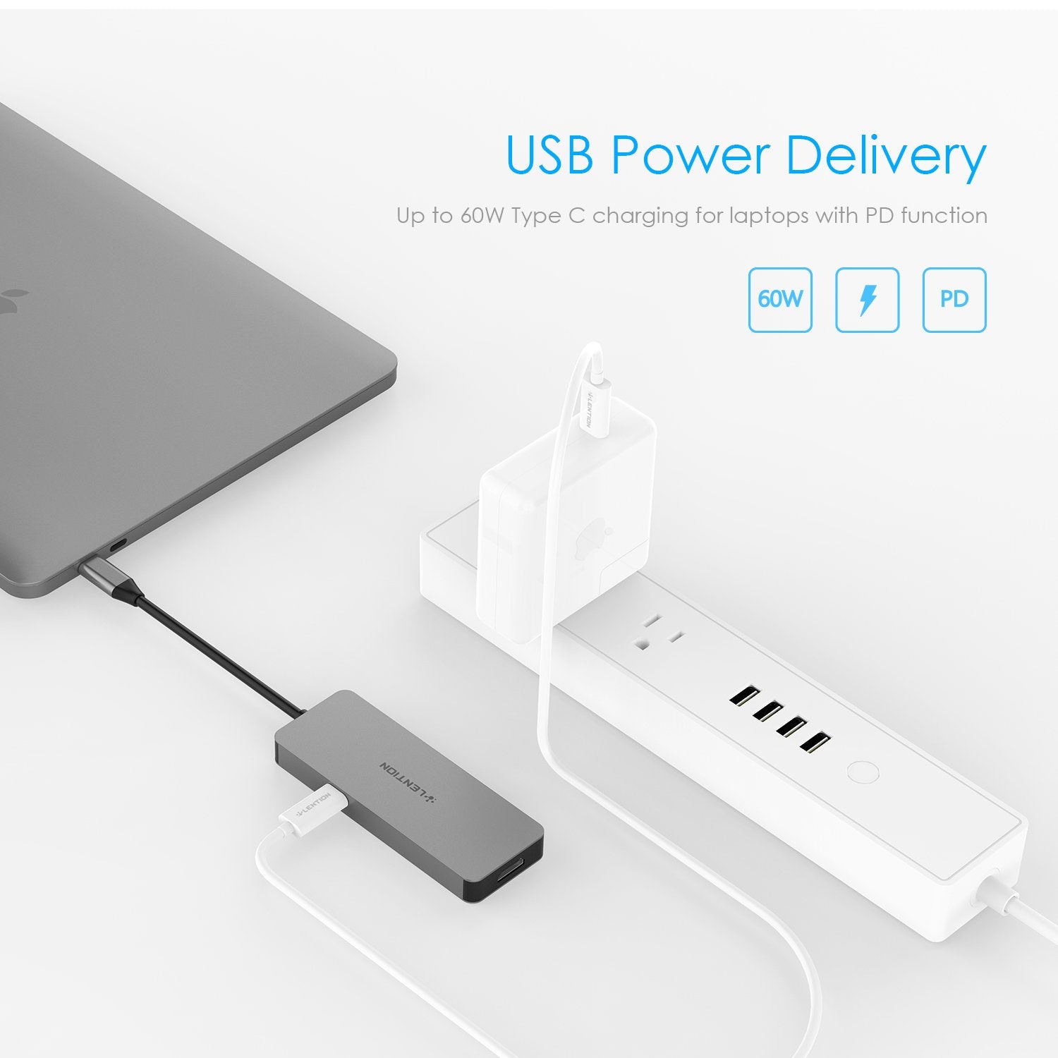 Bộ chuyển đổi USB-C 7 trong 1 Lention C17