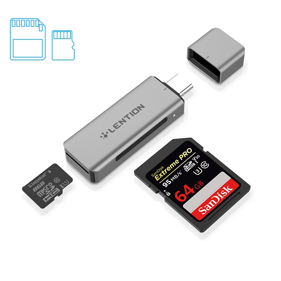 Đầu đọc thẻ USB-C Lention C7