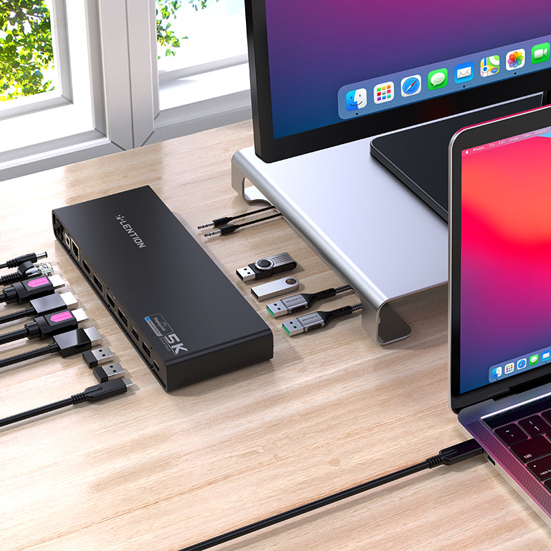 Bộ chuyển đổi USB-C 15 trong 1 Lention Ultra 5K D92HDEAM