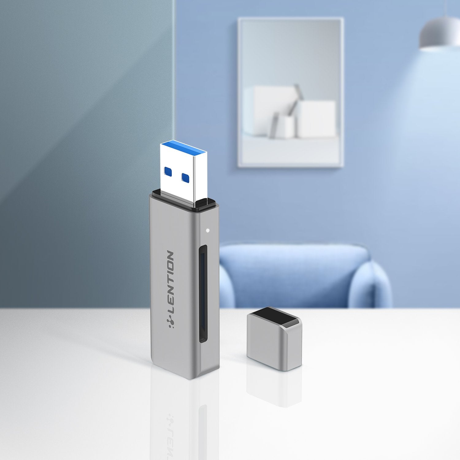 Đầu đọc thẻ USB-A 3.0 Lention H7