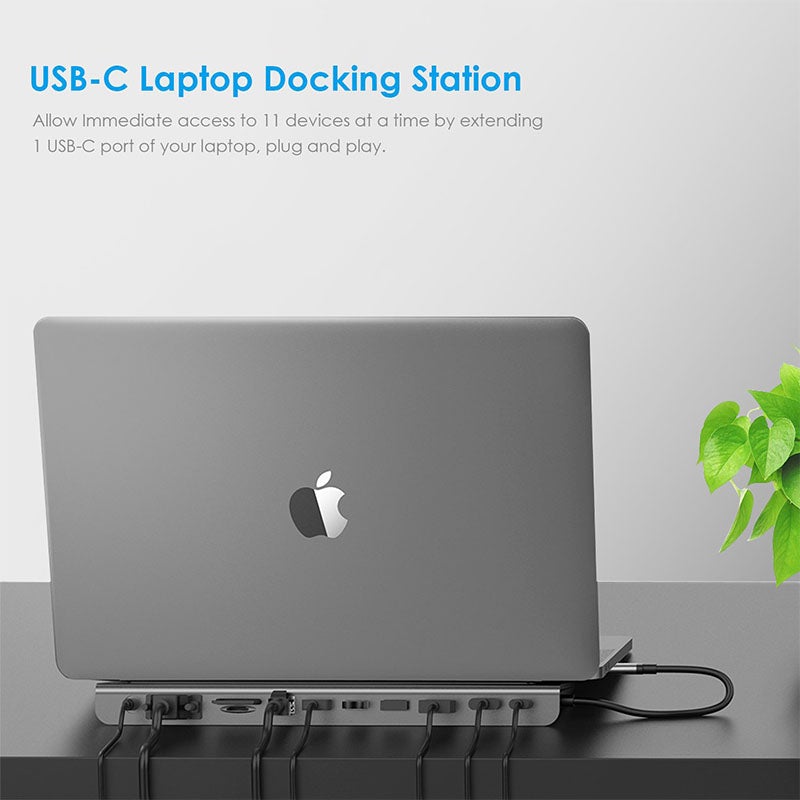 Bộ chuyển đổi USB-C 11 trong 1 Lention C95HEAVDCR