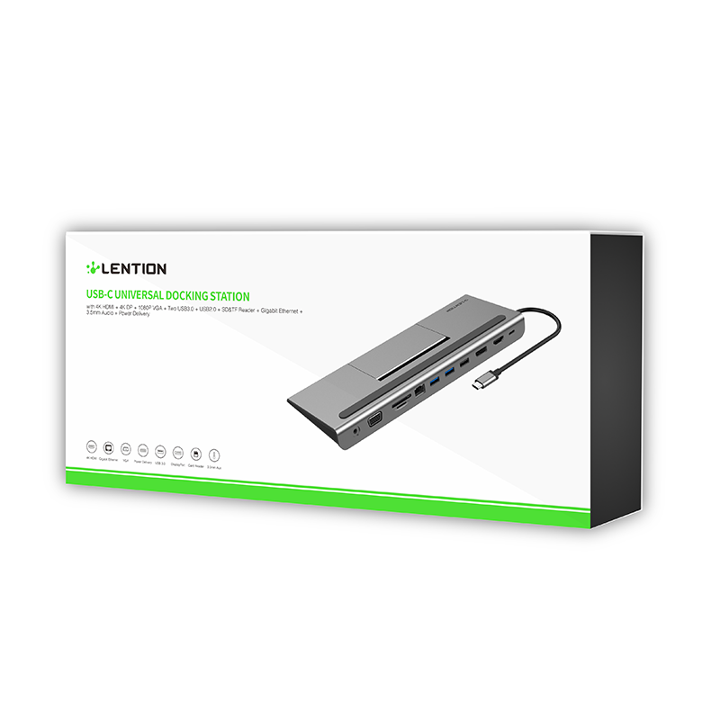 Bộ chuyển đổi USB-C 11 trong 1 Lention C95HEAVDCR