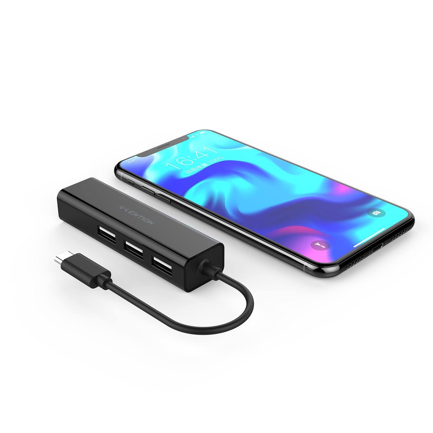 Bộ chuyển đổi USB-C 4 trong 1 Lention UC-USB2.0