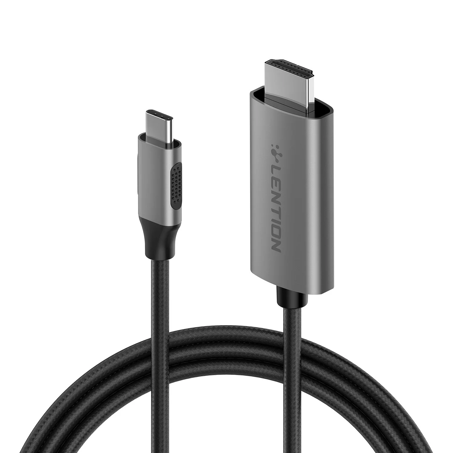 Cáp chuyển đổi Lention CU707H USB-C sang HDMI (4K60Hz) dài 1.8m