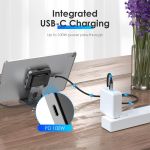 Bộ chuyển đổi USB-C 7 trong 1 Lention D42HACR có chân đế