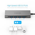 Bộ chuyển đổi USB-C 6 trong 1 Lention C35H-1M