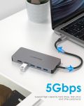 Bộ chuyển đổi USB-C 7 trong 1 Lention C45H