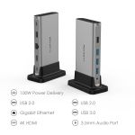 Bộ chuyển đổi USB-C 9 trong 1 Lention D53HEAVCR